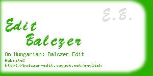 edit balczer business card